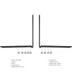Vostro Corei 3 1215 | Ram: 8 GB | Hard: SSD 512 GB  لپ تاپ دل مانیتور 15.6 اینچ ( نو نسل 12 ) - تصویر 4
