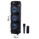 اسپیکر چمدانی بلوتوثی ایکس بیس ABS-8305 + میکروفون و ریموت کنترل
