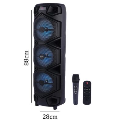 اسپیکر چمدانی بلوتوثی ایکس بیس ABS-8305 + میکروفون و ریموت کنترل