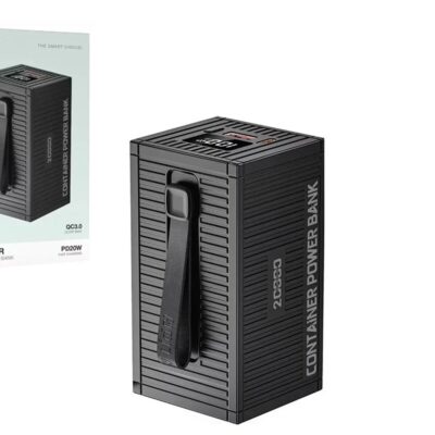 پاور بانک فست شارژ گرین لاین Container GL-PX61 GNCOTPXPB20 QC3.0 PD 22.5W ظرفیت 20000 میلی‌ آمپر ساعت